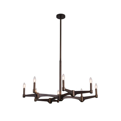 Tono 8 Light 38" Wide Taper Candle Style Chandelier
