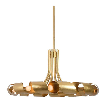 Ribbon 12 Light 36" Wide Abstract Ring Chandelier