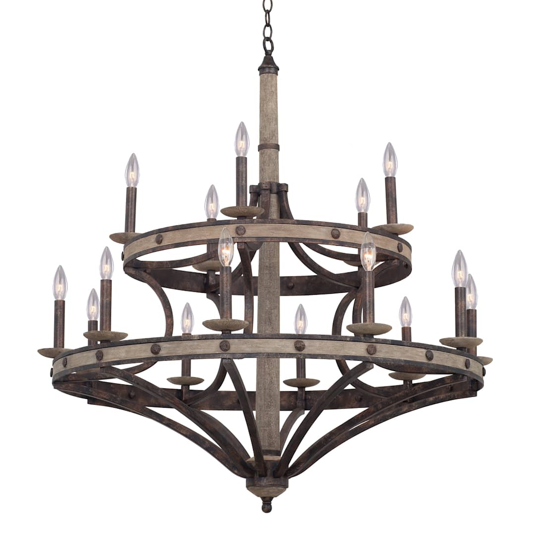 Coronado 15 Light 2 Tier Chandelier