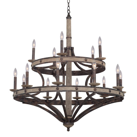 Coronado 15 Light 2 Tier Chandelier