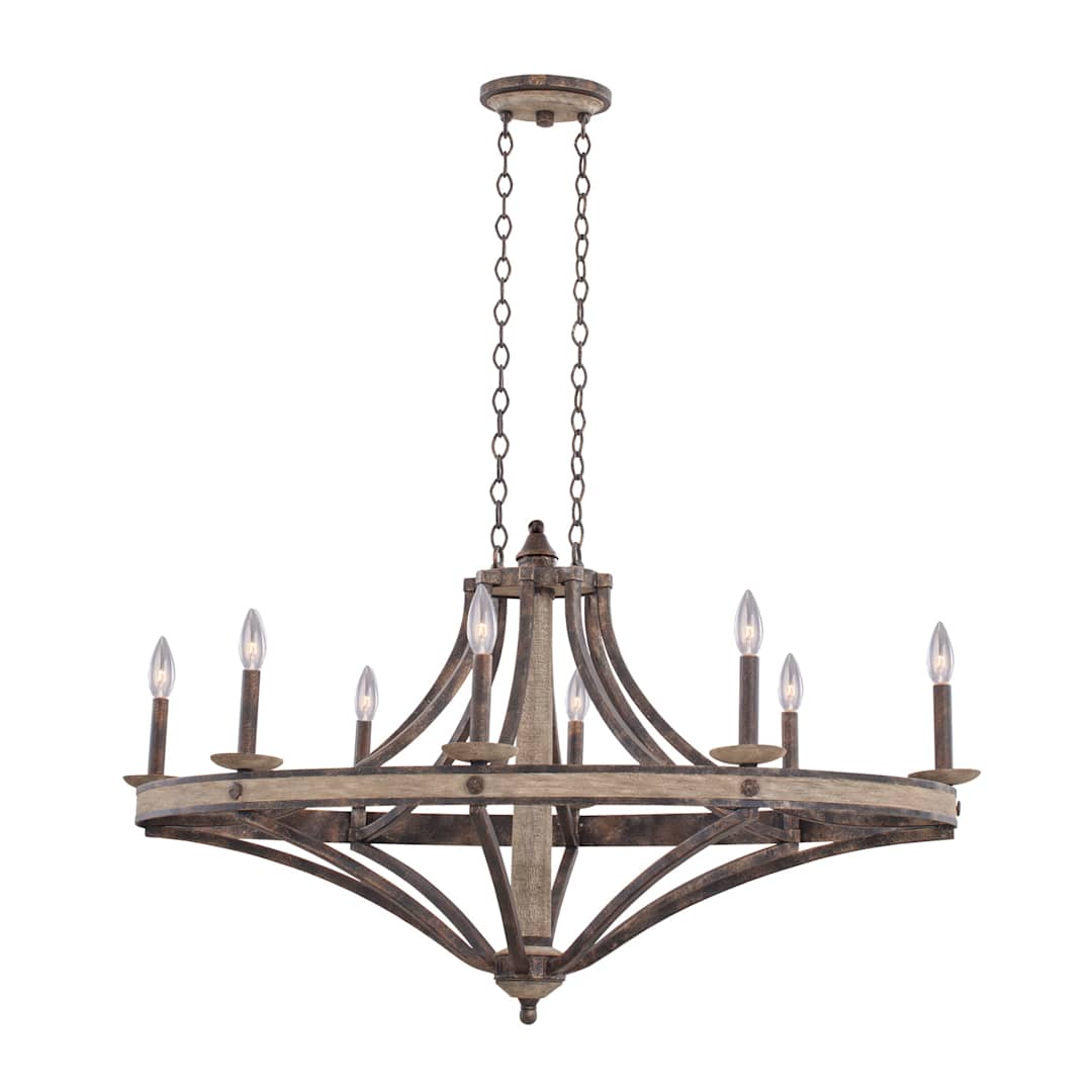 Coronado 8 Light Single Tier Linear Chandelier