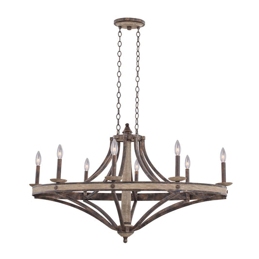 Coronado 8 Light Single Tier Linear Chandelier