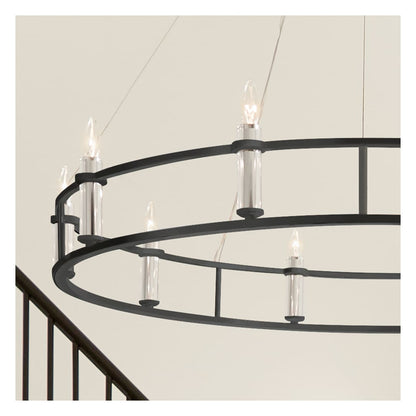 Rosalind 10 Light 50" Wide Crystal Candle Style Chandelier