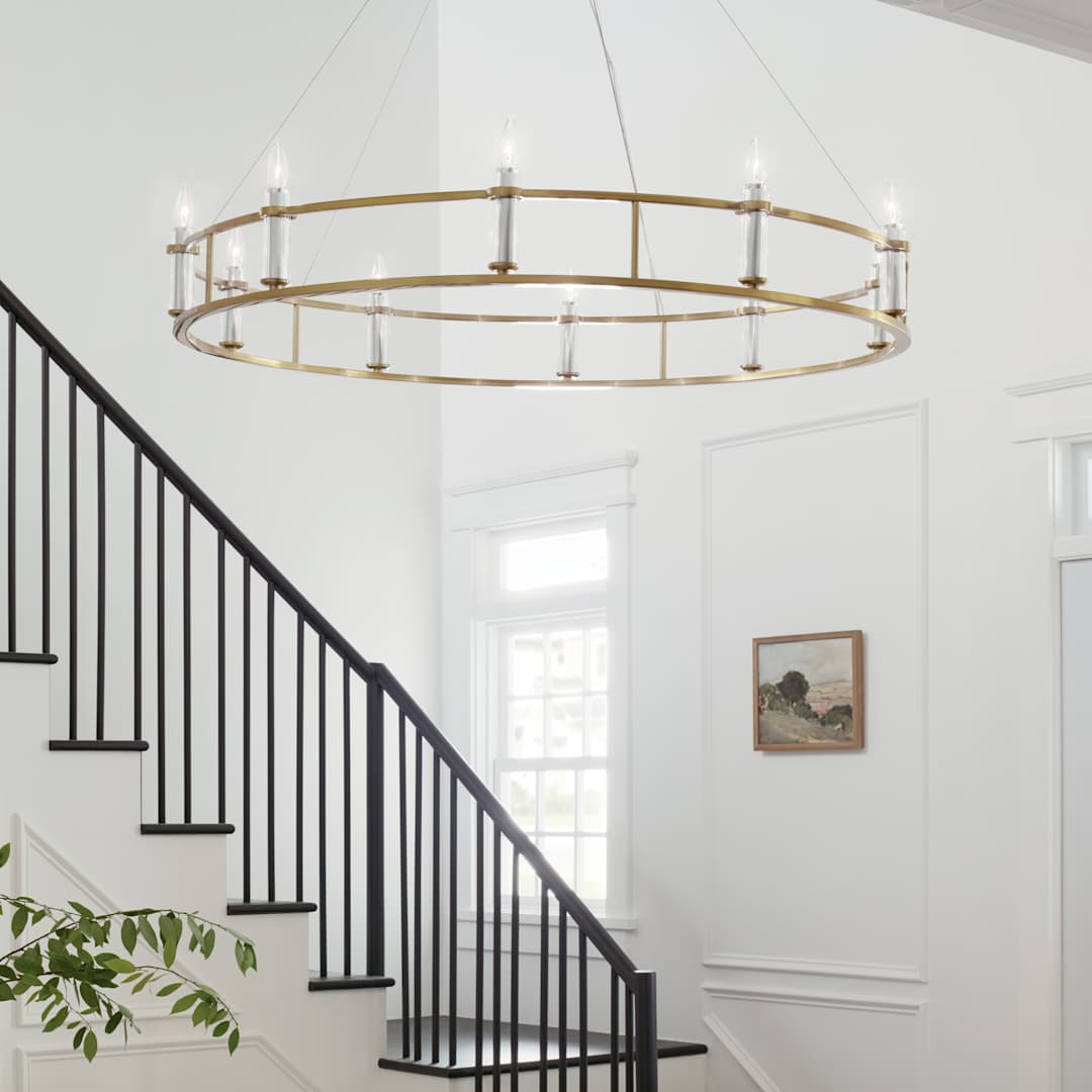 Rosalind 10 Light 50" Wide Crystal Candle Style Chandelier