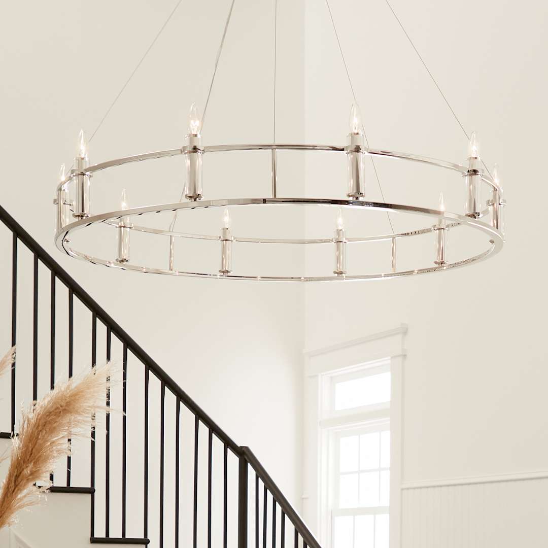 Rosalind 10 Light 50" Wide Crystal Candle Style Chandelier