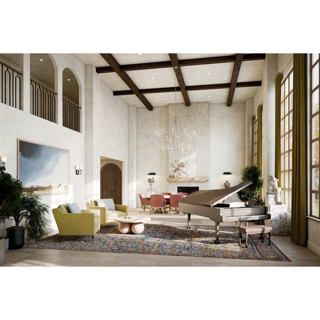 Carrick 18 Light 55" Wide Taper Candle Ring Chandelier