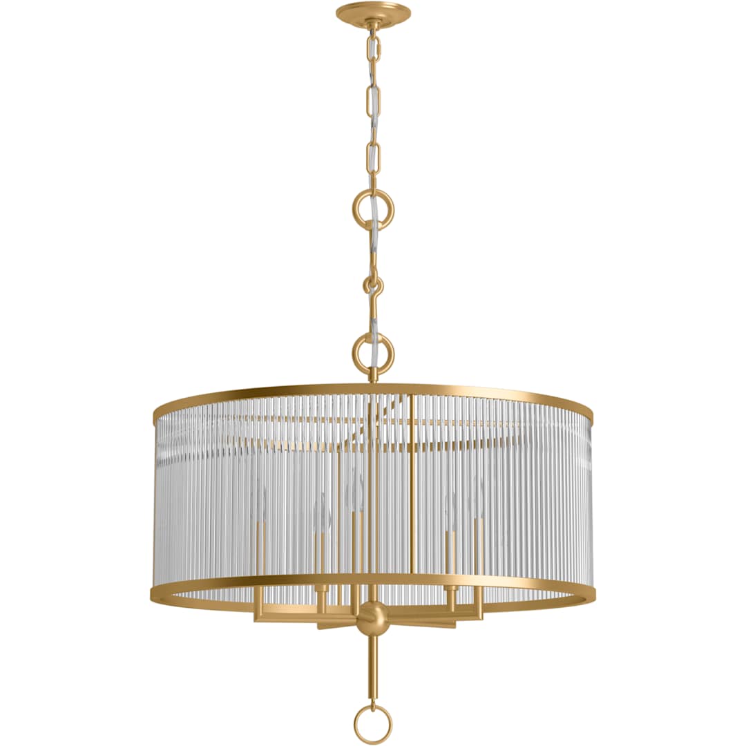 Terret 5 Light 29" Wide Taper Candle Drum Chandelier