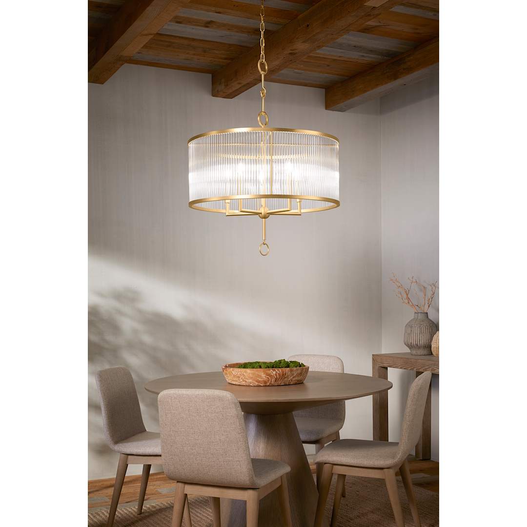 Terret 5 Light 29" Wide Taper Candle Drum Chandelier