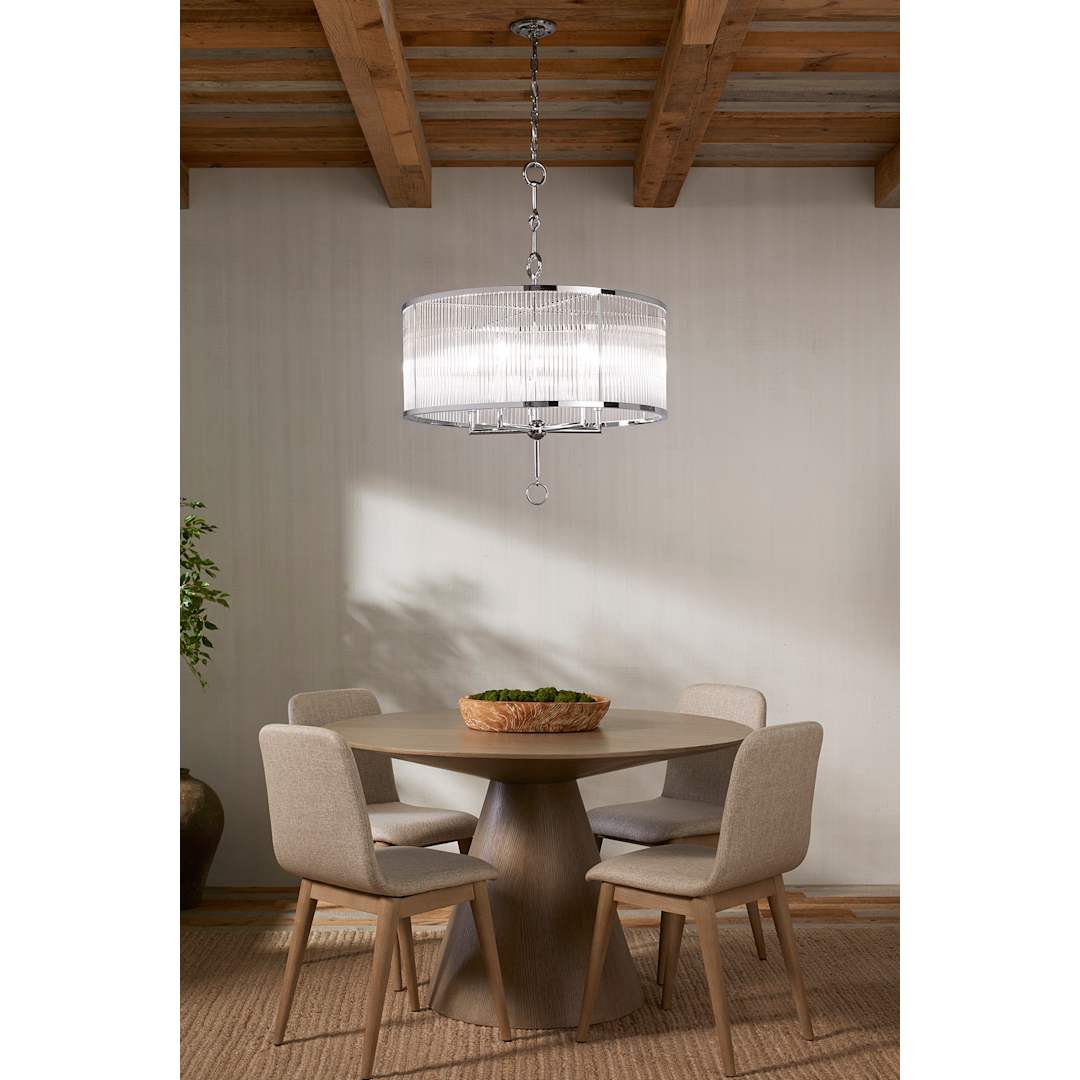 Terret 5 Light 29" Wide Taper Candle Drum Chandelier