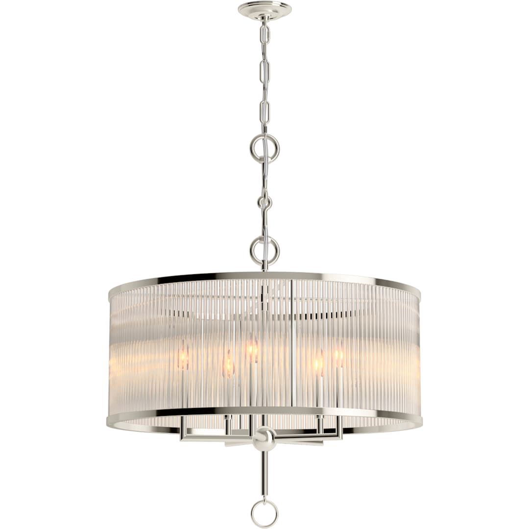 Terret 5 Light 29" Wide Taper Candle Drum Chandelier