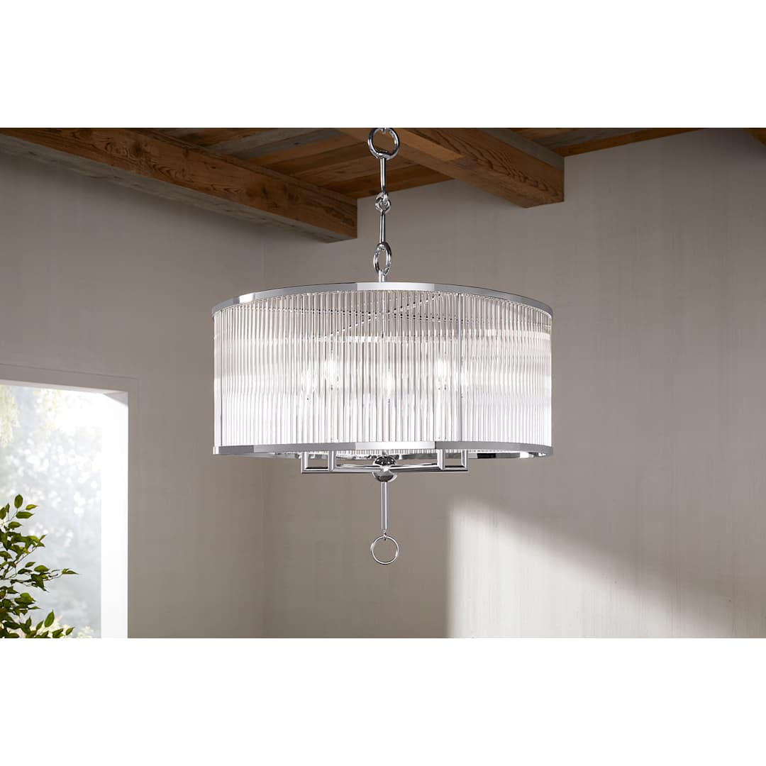 Terret 5 Light 29" Wide Taper Candle Drum Chandelier