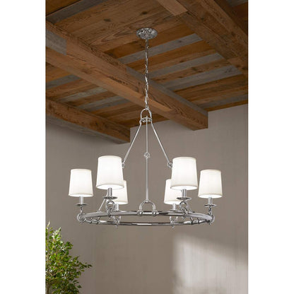 Terret 6 Light 36" Wide Taper Candle Ring Chandelier