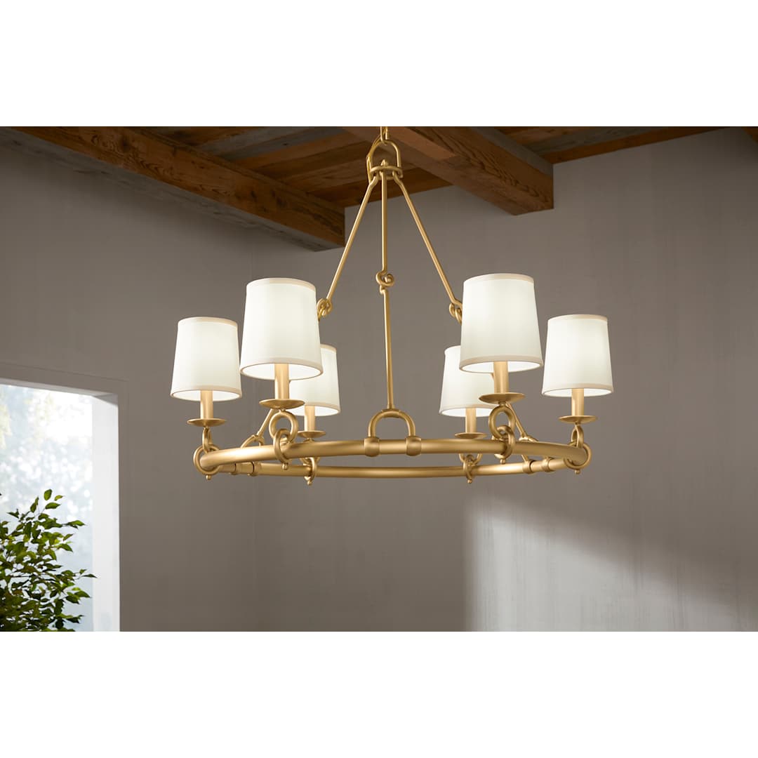 Terret 6 Light 36" Wide Taper Candle Ring Chandelier