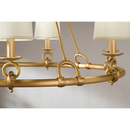 Terret 6 Light 36" Wide Taper Candle Ring Chandelier