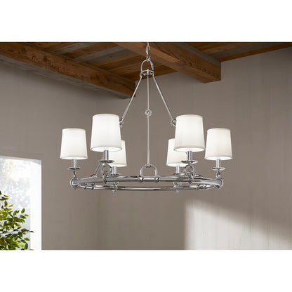 Terret 6 Light 36" Wide Taper Candle Ring Chandelier