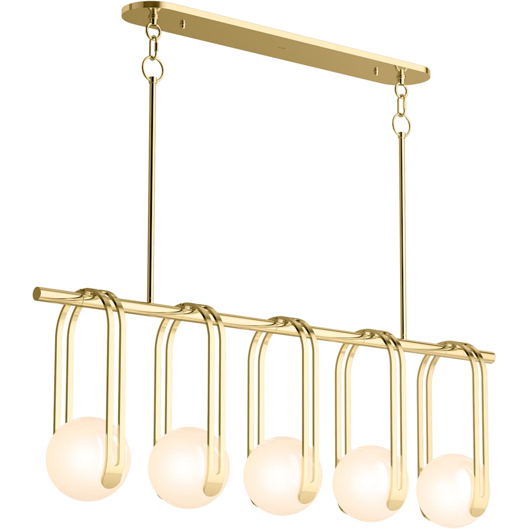 Kraga 5 Light 45" Wide Linear Chandelier