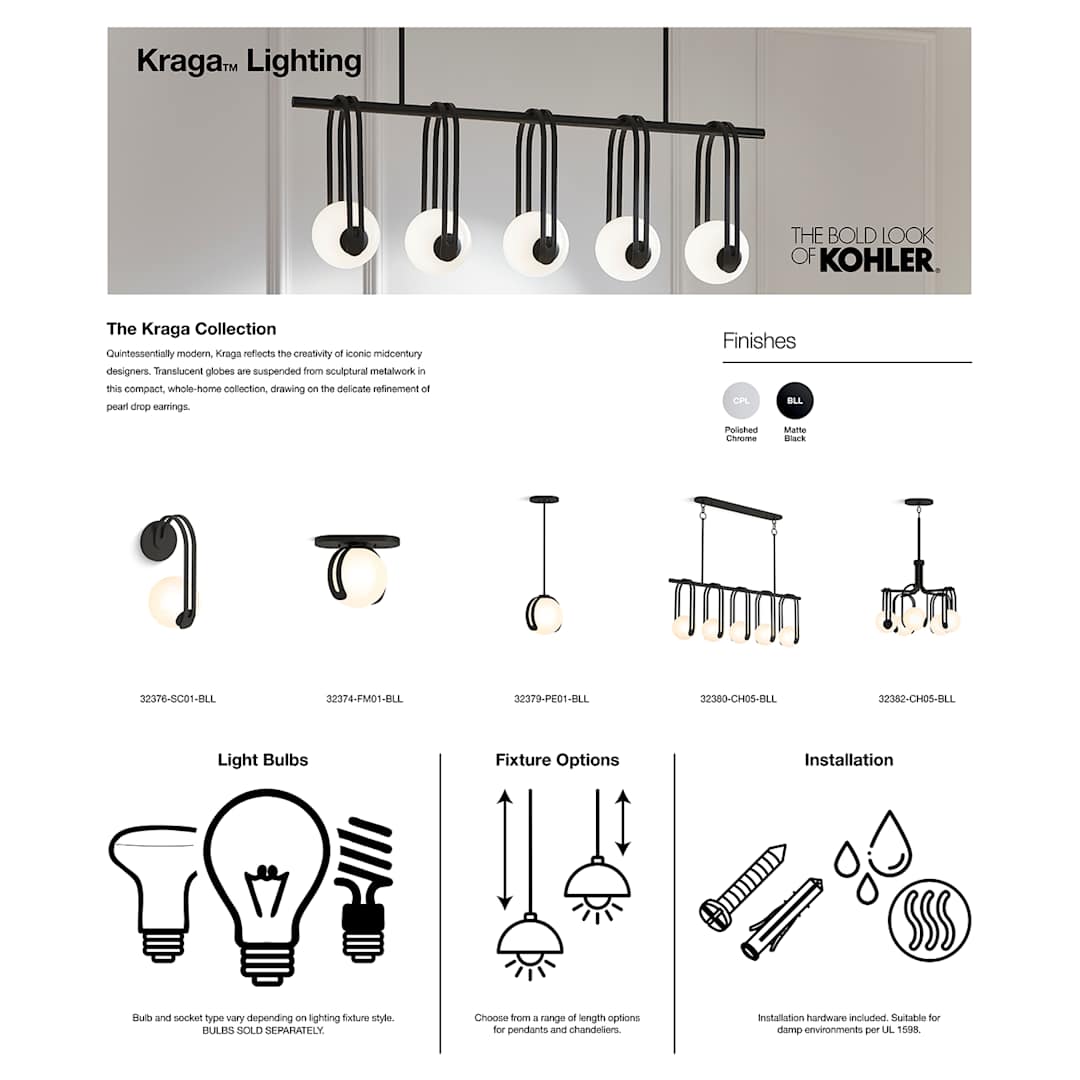 Kraga 5 Light 23" Wide Chandelier