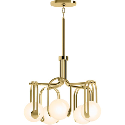Kraga 5 Light 23" Wide Chandelier