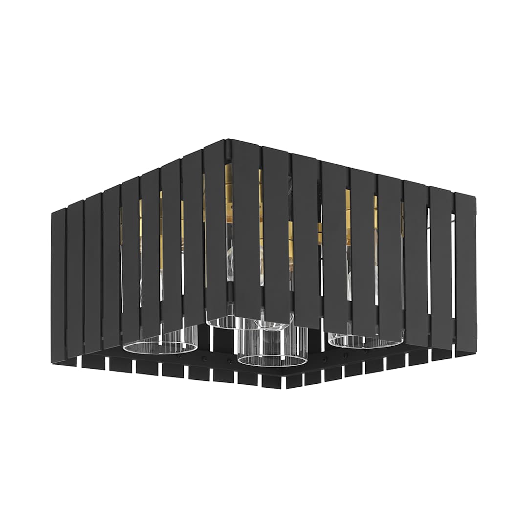 Greenwich 4 Light 13" Wide Flush Mount Outdoor Ceiling Fixture