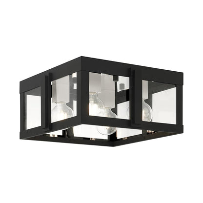 Lexington 4 Light 16" Wide Outdoor Flush Mount Square Ceiling Fixture