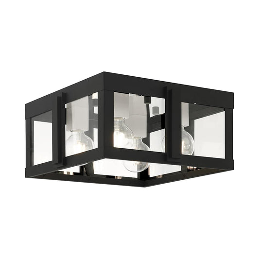 Lexington 4 Light 16" Wide Outdoor Flush Mount Square Ceiling Fixture