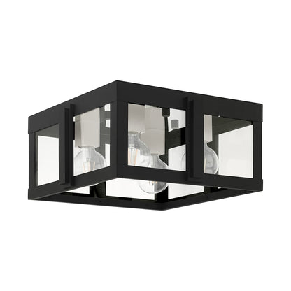 Lexington 4 Light 16" Wide Outdoor Flush Mount Square Ceiling Fixture