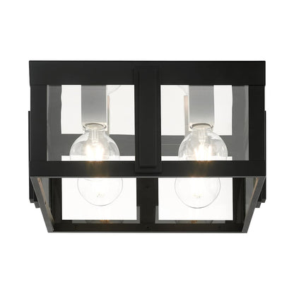 Lexington 4 Light 16" Wide Outdoor Flush Mount Square Ceiling Fixture