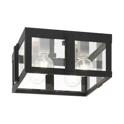 Lexington 4 Light 16" Wide Outdoor Flush Mount Square Ceiling Fixture