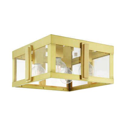 Lexington 4 Light 16" Wide Outdoor Flush Mount Square Ceiling Fixture