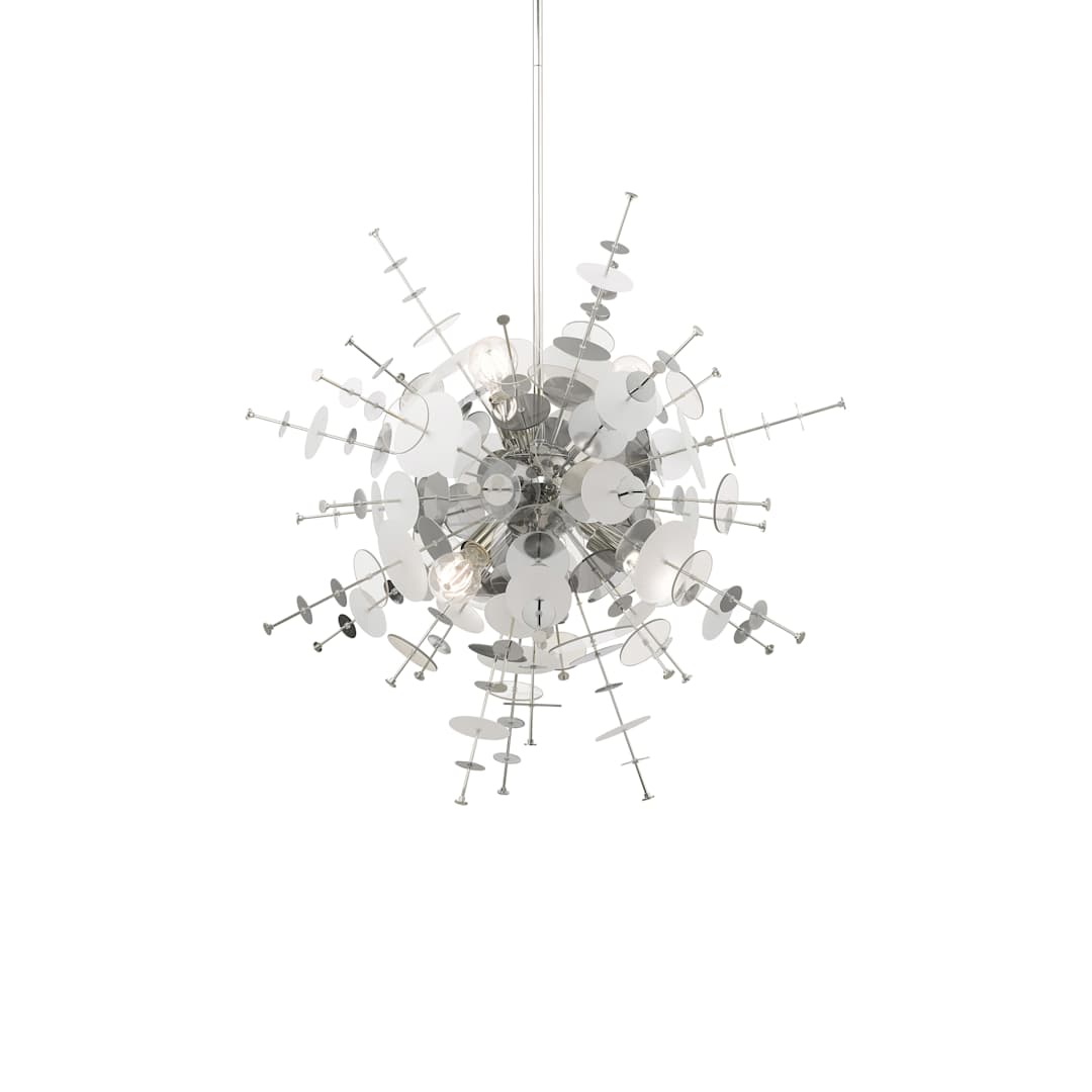 Circulo 6 Light 30" Wide Sputnik Chandelier
