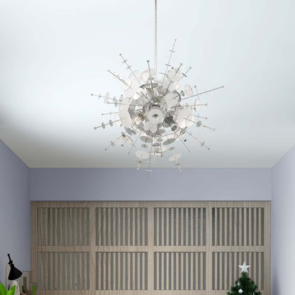 Circulo 6 Light 30" Wide Sputnik Chandelier