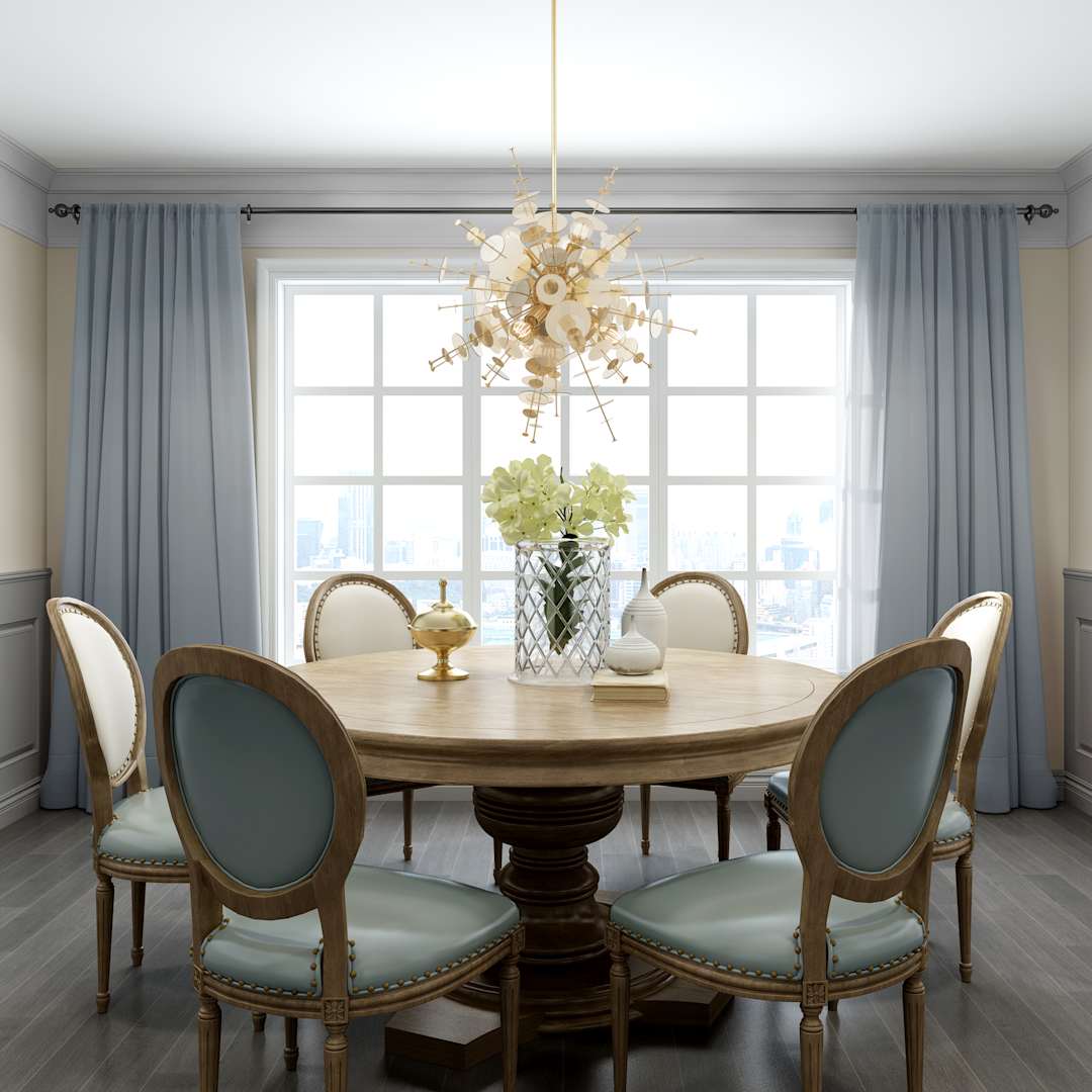 Circulo 6 Light 30" Wide Sputnik Chandelier