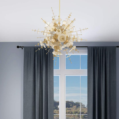 Circulo 6 Light 30" Wide Sputnik Chandelier