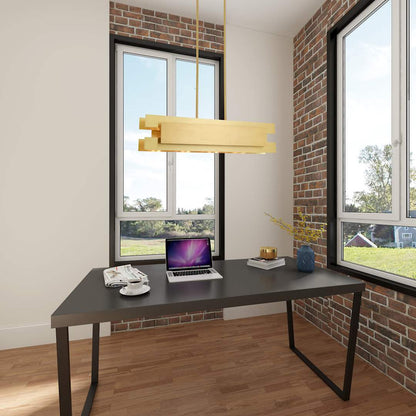 Varick 4 Light 36" Wide Linear Chandelier