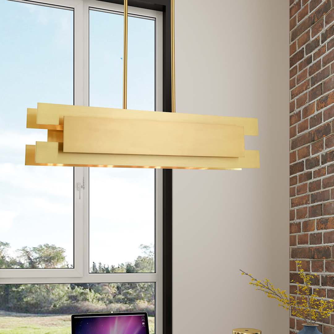 Varick 4 Light 36" Wide Linear Chandelier