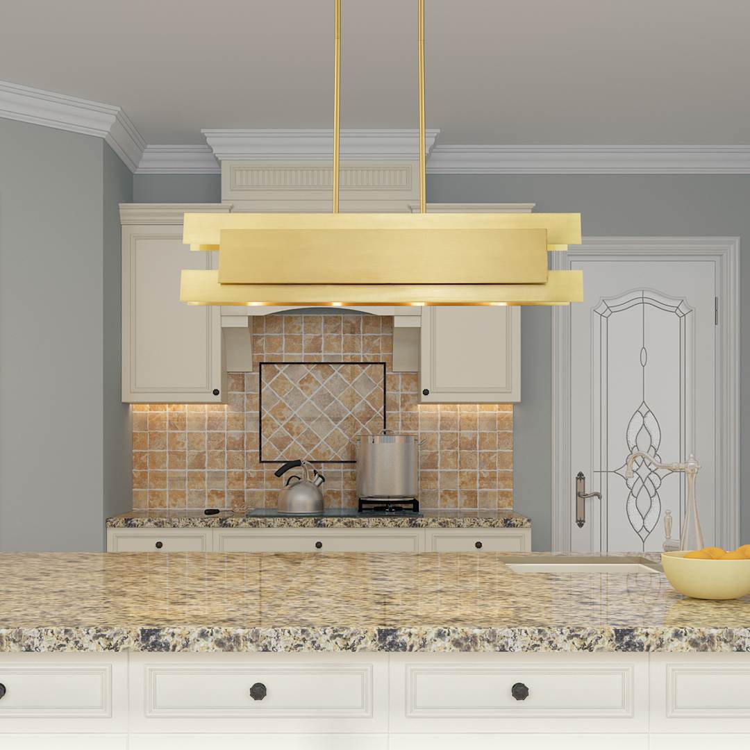 Varick 4 Light 36" Wide Linear Chandelier