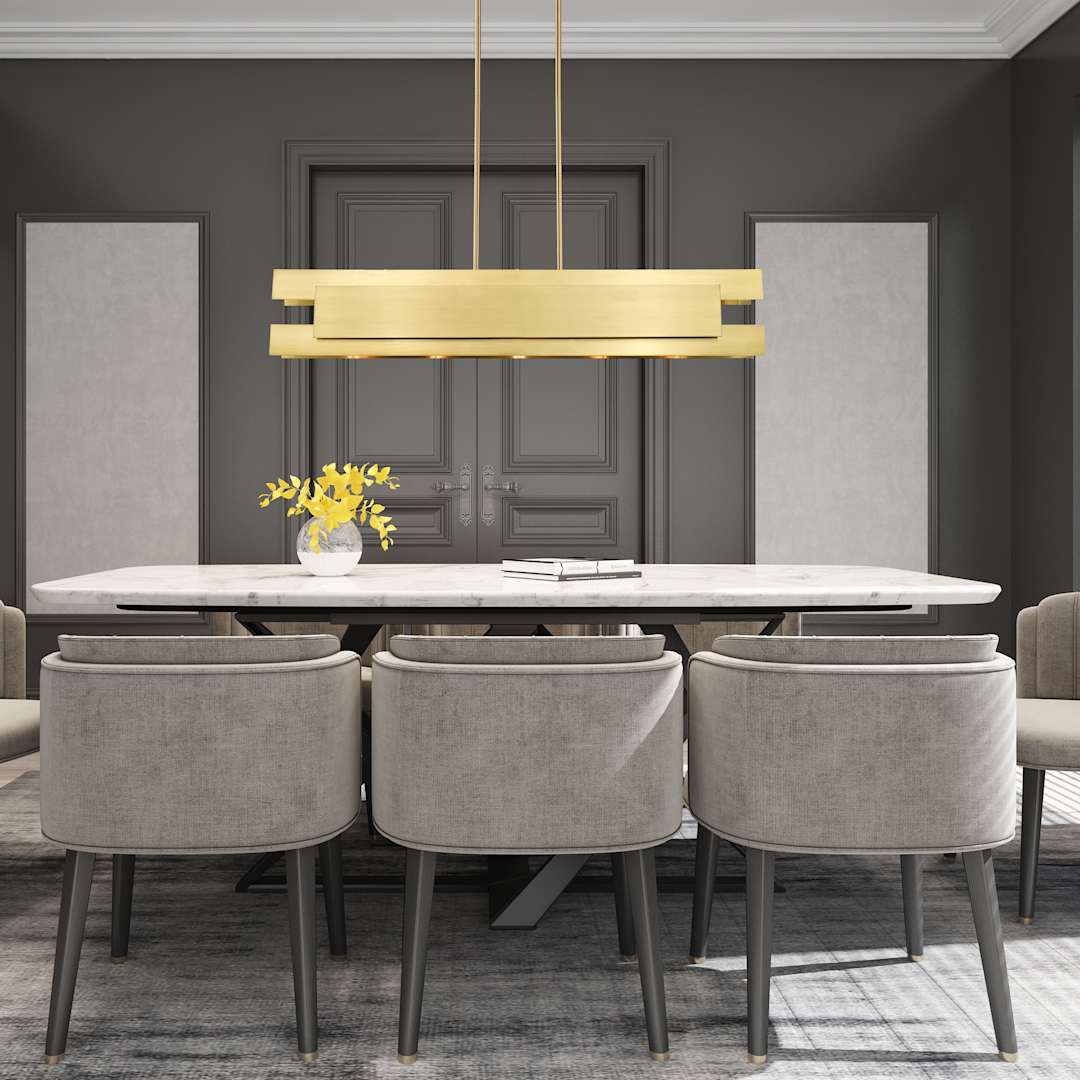 Varick 5 Light 46" Wide Linear Chandelier