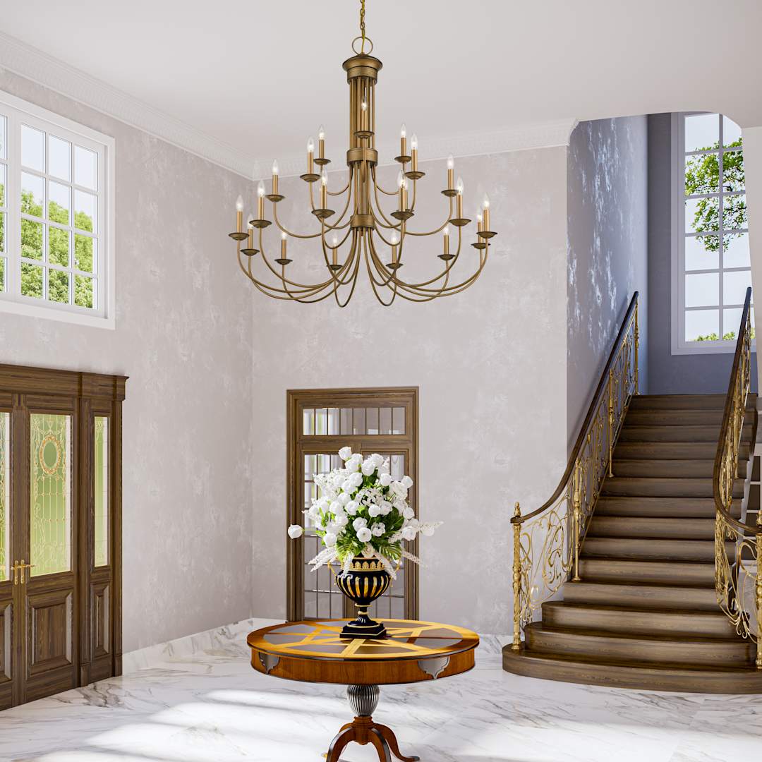 Estate 21 Light 42" Wide Taper Candle Style Chandelier