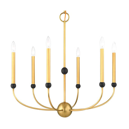 Cortlandt 6 Light 28" Wide Candle Style Chandelier