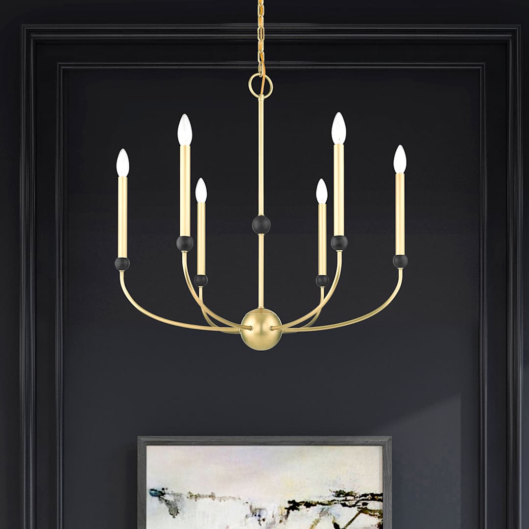 Cortlandt 6 Light 28" Wide Candle Style Chandelier
