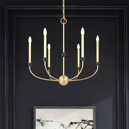 Cortlandt 6 Light 28" Wide Candle Style Chandelier