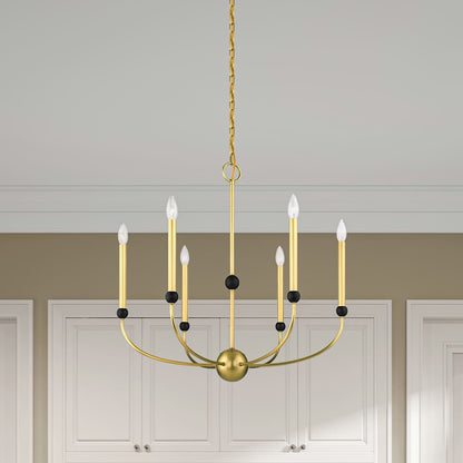 Cortlandt 6 Light 28" Wide Candle Style Chandelier