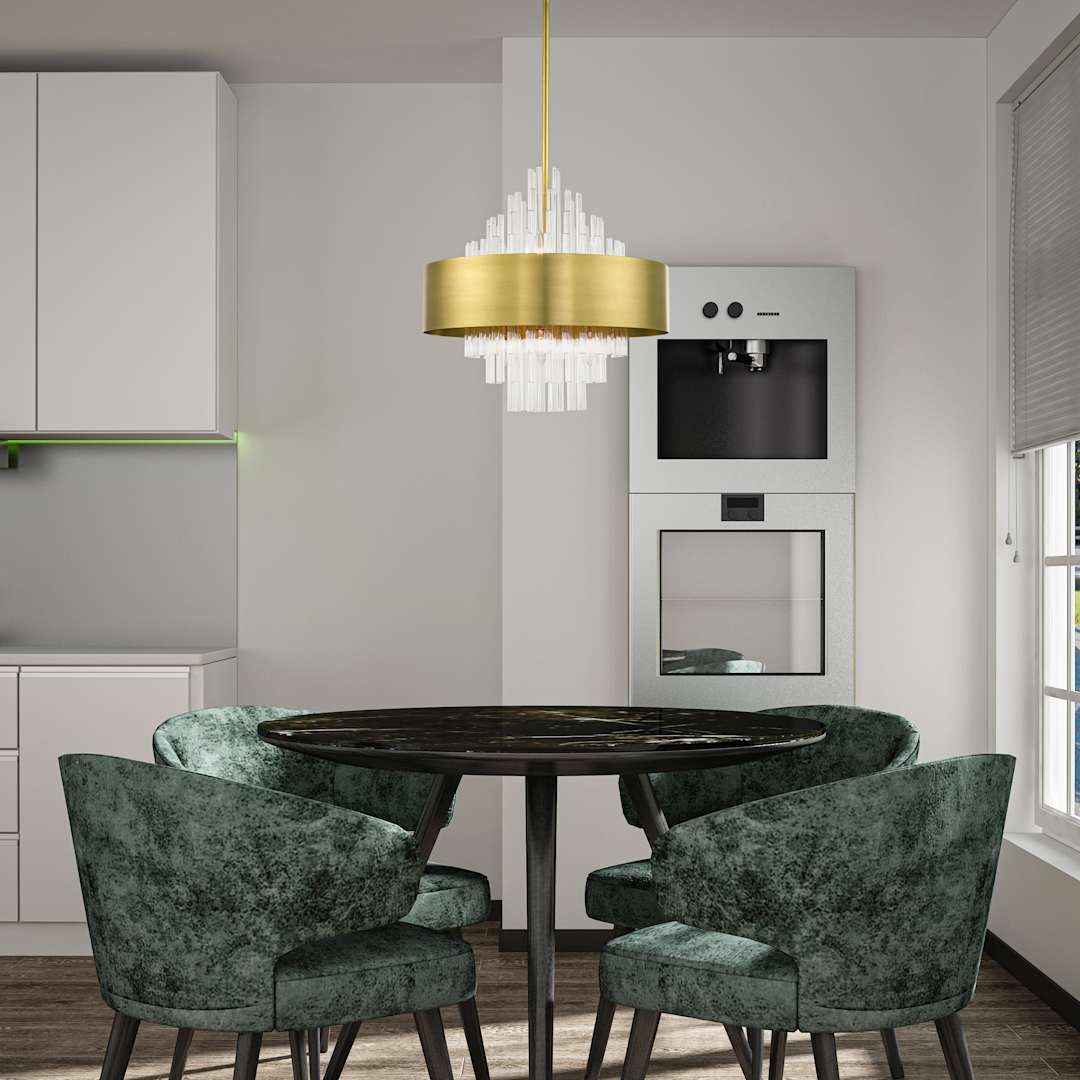 Orenburg 8 Light 21" Wide Crystal Drum Chandelier