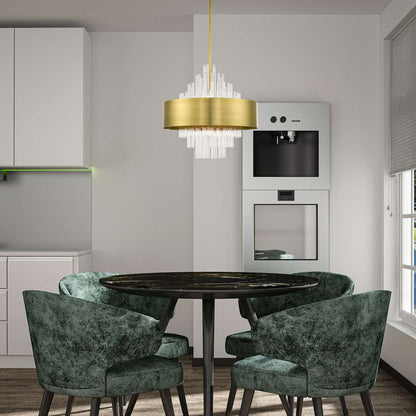 Orenburg 8 Light 21" Wide Crystal Drum Chandelier