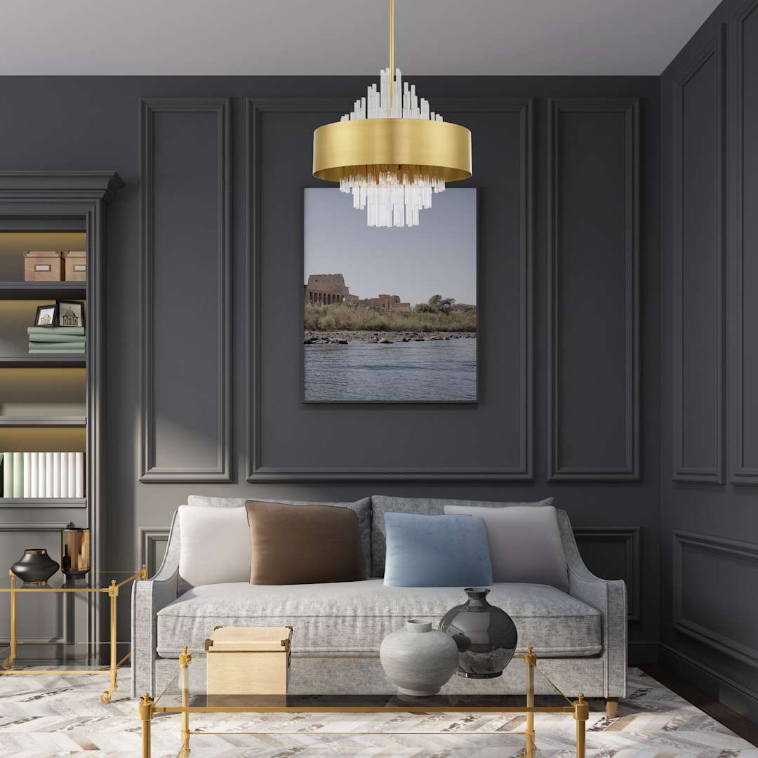 Orenburg 8 Light 21" Wide Crystal Drum Chandelier