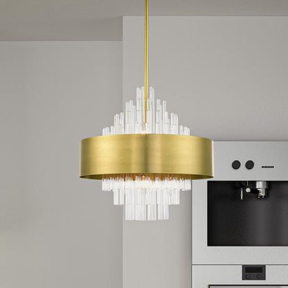 Orenburg 8 Light 21" Wide Crystal Drum Chandelier