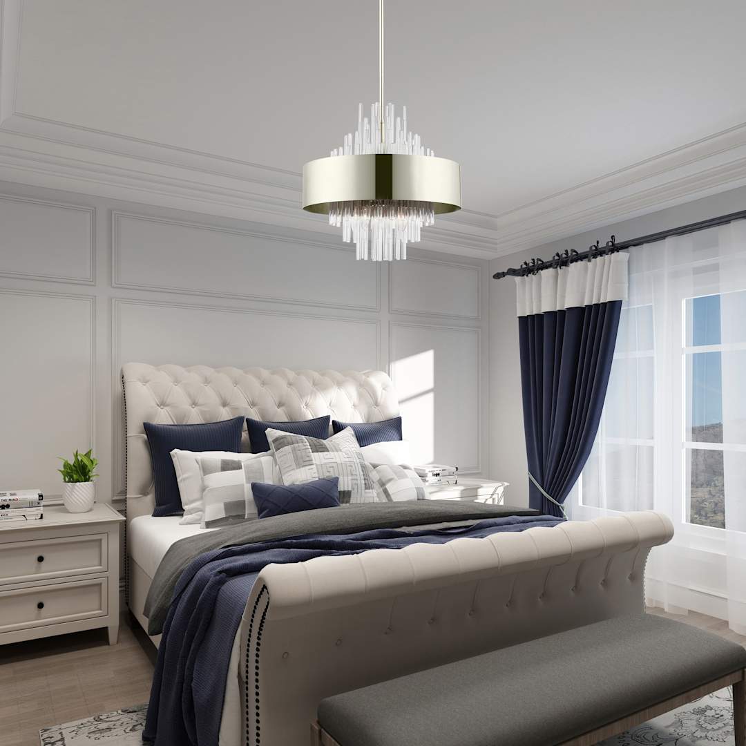 Orenburg 8 Light 21" Wide Crystal Drum Chandelier