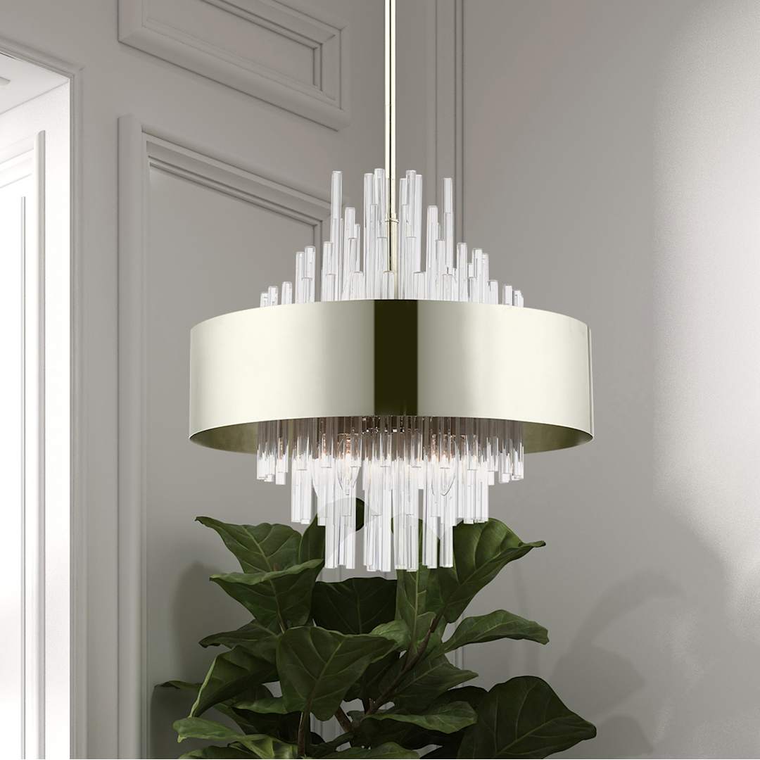 Orenburg 8 Light 21" Wide Crystal Drum Chandelier