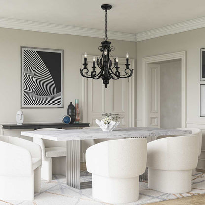 Valencia 5 Light 25" Wide Taper Candle Style Chandelier