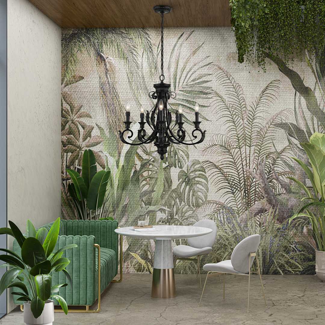 Valencia 5 Light 25" Wide Taper Candle Style Chandelier